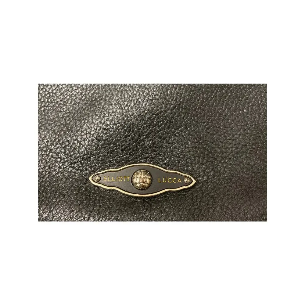 Leather Elliott Lucca Womens Black Purse Crossbody/Shoulder bag Classic Timeless